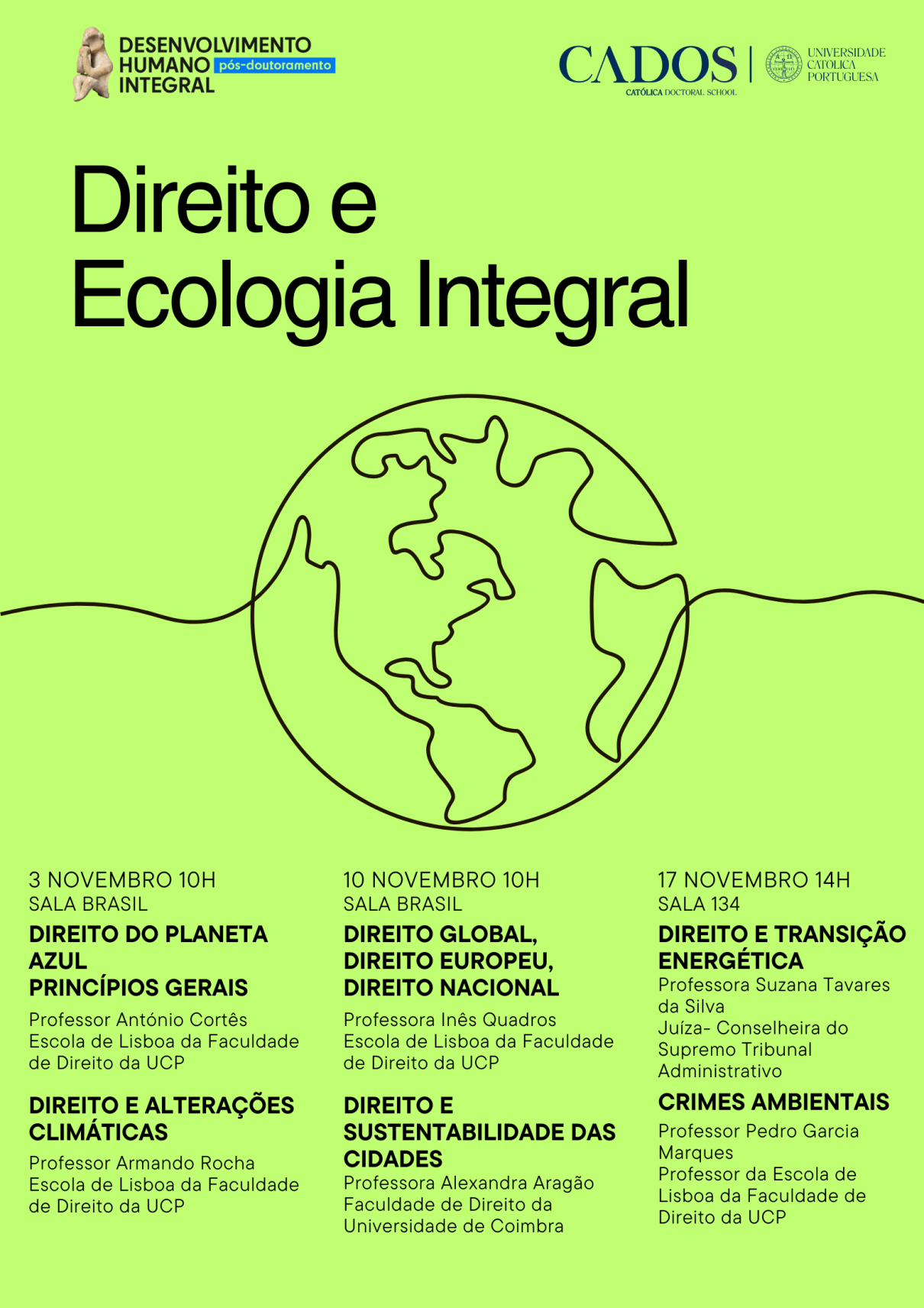 Cartaz_Ecologia Integral_Conferências_CADOS_DHI