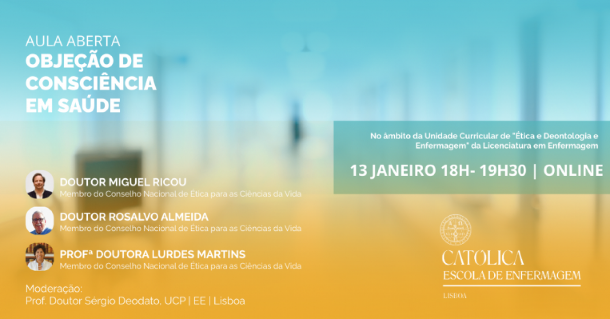 Cartaz_Aula aberta_Objeção de consciencia_Escola de enfermagem