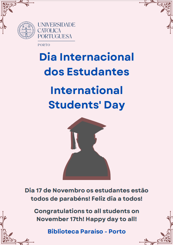 Cartaz Dia Internacional dos Estudantes 2023