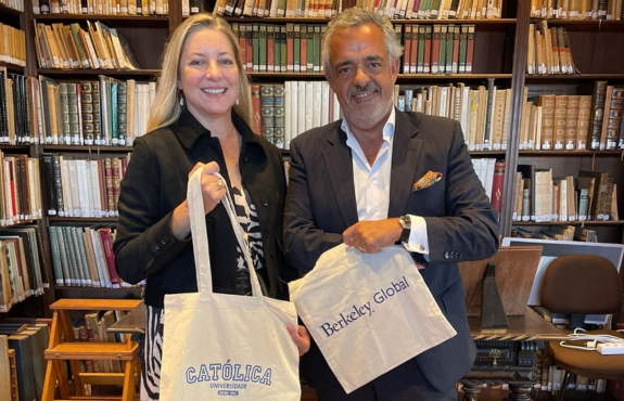 Universidade Católica e UC Berkeley - Francisco Mendes Palma e Colette Plum, Assistant Dean